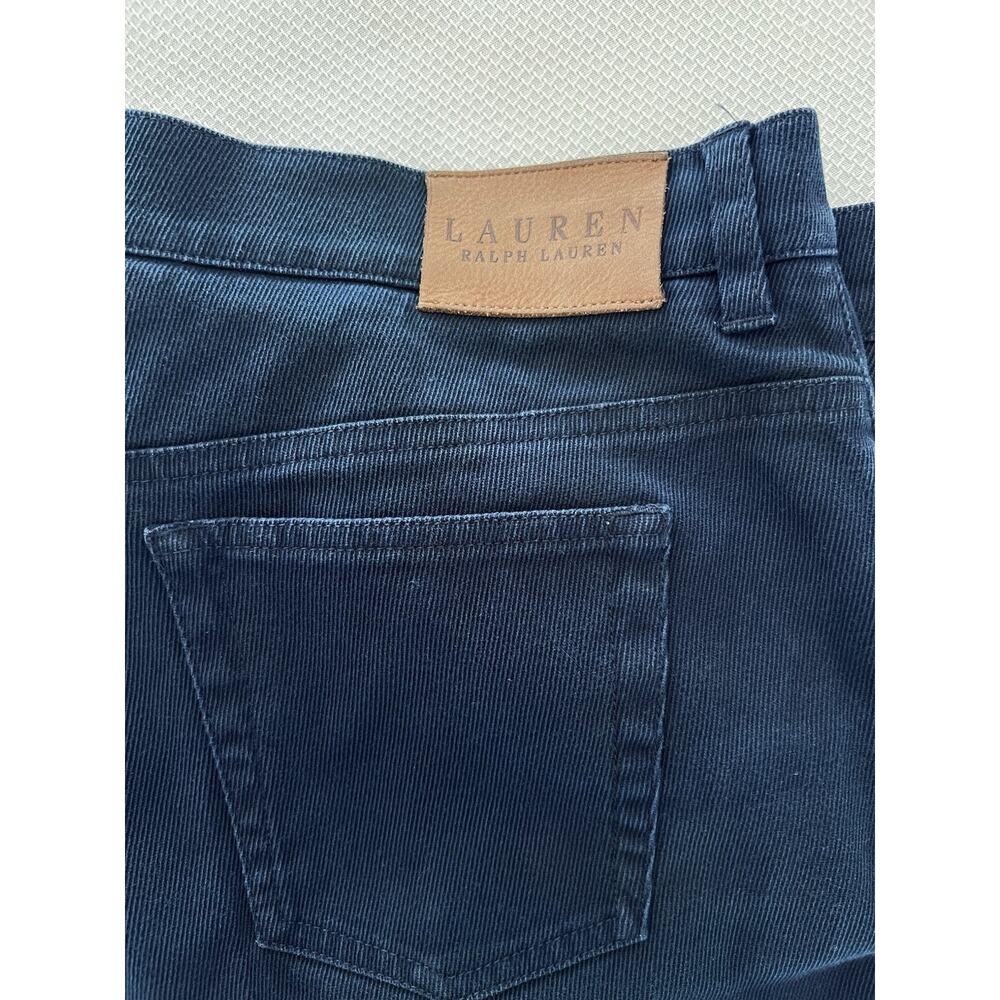 LRL LAUREN RALPH LAUREN Navy Blue (14) Corduroy Pants stretch soft Fine-Wale